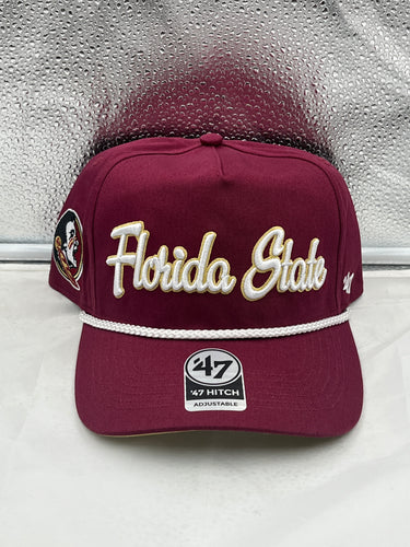 Florida State Seminoles FSU NCAA '47 Brand Red Script Hitch Adjustable Hat - Casey's Sports Store