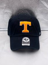 Load image into Gallery viewer, Tennessee Volunteers NCAA &#39;47 Brand Black Clean Up Adjustable Hat - Casey&#39;s Sports Store
