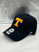 Load image into Gallery viewer, Tennessee Volunteers NCAA &#39;47 Brand Black Clean Up Adjustable Hat - Casey&#39;s Sports Store
