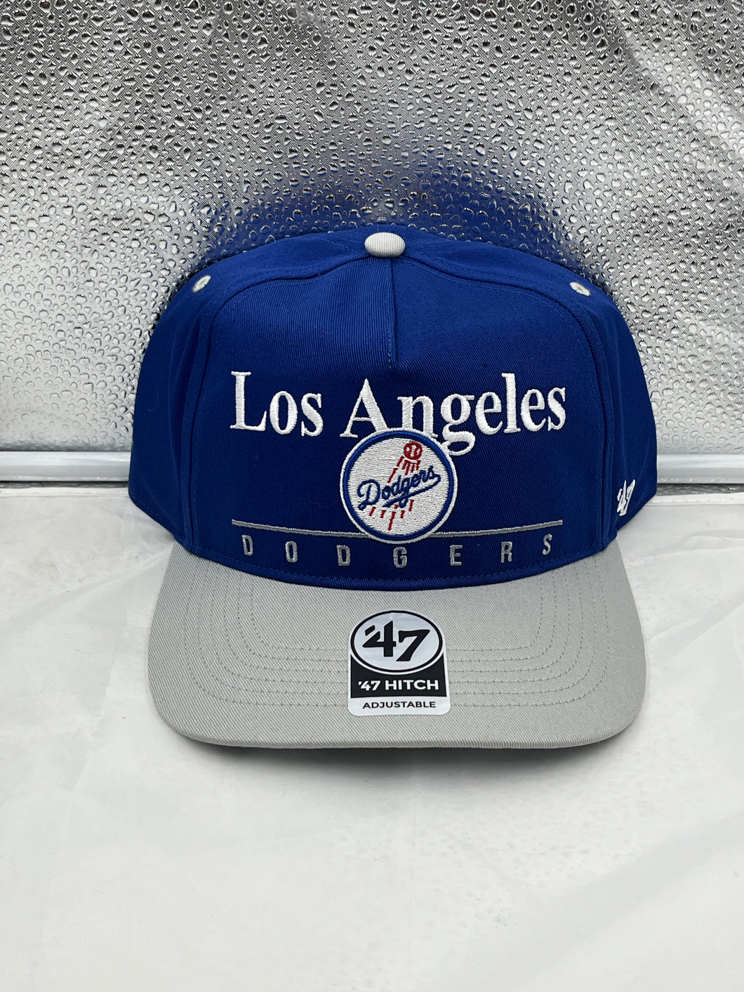 Los Angeles Dodgers MLB '47 Brand Throwback Blue Hitch Adjustable Snapback Hat - Casey's Sports Store