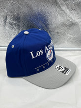 Load image into Gallery viewer, Los Angeles Dodgers MLB &#39;47 Brand Throwback Blue Hitch Adjustable Snapback Hat - Casey&#39;s Sports Store
