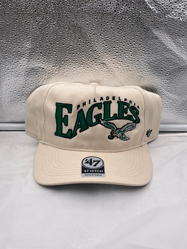 Philadelphia Eagles NFL '47 Throwback Natural Wave Hitch Snapback Adjustable Hat - Casey's Sports Store