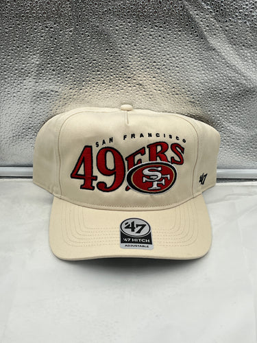 San Francisco 49ers NFL '47 Brand Natural Wave Hitch Snapback Adjustable Hat - Casey's Sports Store