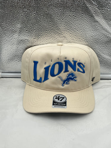 Detroit Lions NFL '47 Brand Natural Wave Hitch Snapback Adjustable Hat - Casey's Sports Store