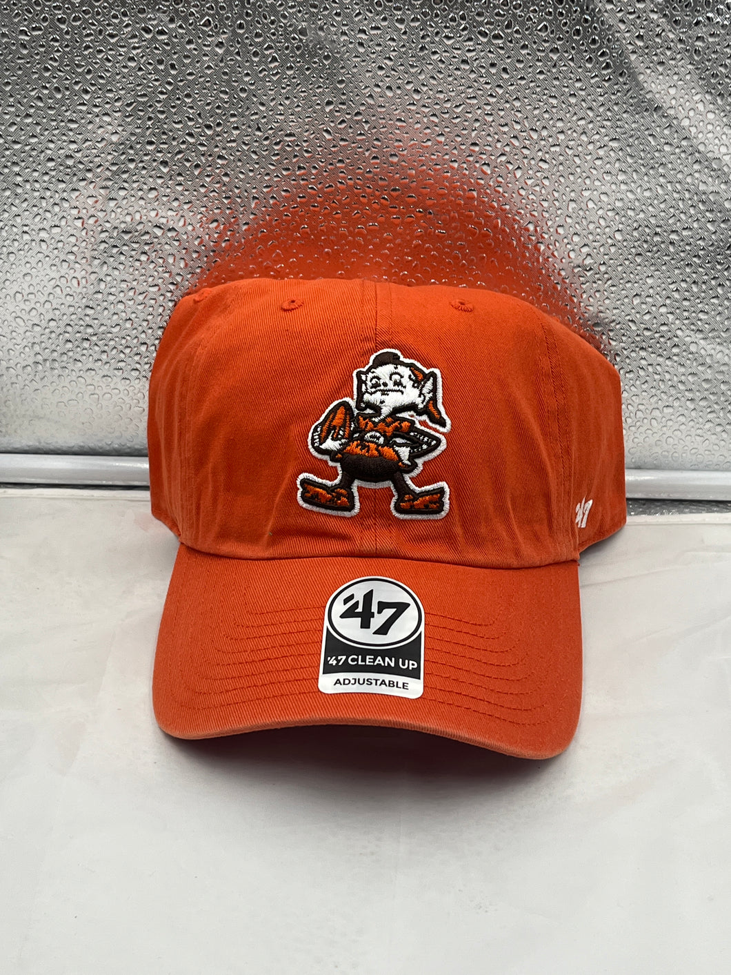 Cleveland Browns NFL '47 Brand Throwback Orange Clean Up Adjustable Hat - Casey's Sports Store