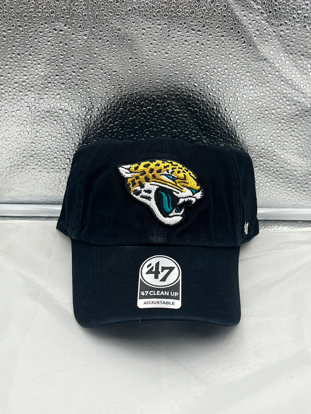 Jacksonville Jaguars NFL '47 Brand Black Clean Up Adjustable Hat - Casey's Sports Store