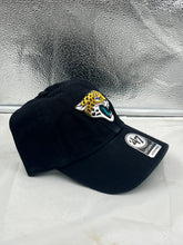 Load image into Gallery viewer, Jacksonville Jaguars NFL &#39;47 Brand Black Clean Up Adjustable Hat - Casey&#39;s Sports Store
