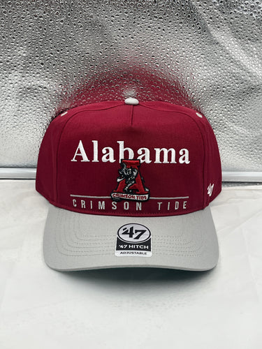 Alabama Crimson Tide NCAA '47 Brand Throwback Red Hitch Adjustable Snapback Hat - Casey's Sports Store