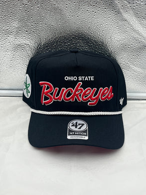 Ohio State Buckeyes NCAA '47 Brand Black Hitch Script Adjustable Snapback Hat - Casey's Sports Store