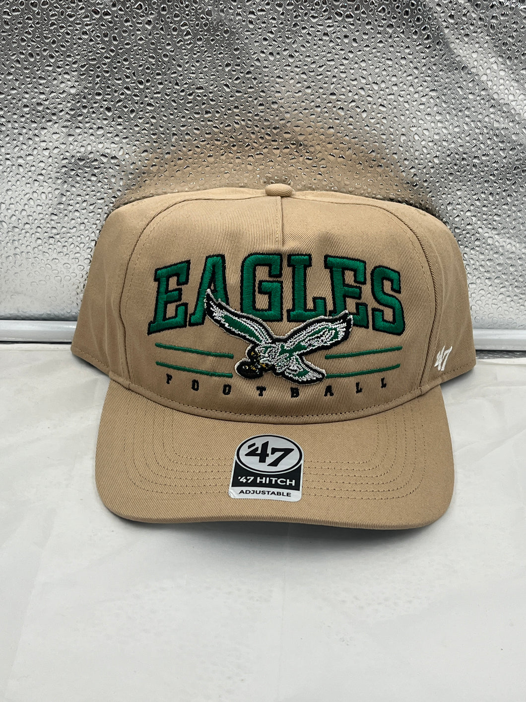 Philadelphia Eagles NFL '47 Throwback Khaki Roscoe Hitch Snapback Adjustable Hat - Casey's Sports Store