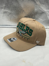 Load image into Gallery viewer, Philadelphia Eagles NFL &#39;47 Throwback Khaki Roscoe Hitch Snapback Adjustable Hat - Casey&#39;s Sports Store
