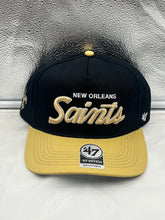 Load image into Gallery viewer, New Orleans Saints NFL &#39;47 Brand Black Two Tone Script Hitch Adjustable Hat - Casey&#39;s Sports Store
