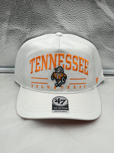 Tennessee Volunteers NCAA '47 Brand Throwback White Hitch Adjustable Snapback Hat - Casey's Sports Store