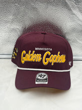 Load image into Gallery viewer, Minnesota Golden Gophers NCAA &#39;47 Brand Red Hitch Script Adjustable Snapback Hat - Casey&#39;s Sports Store
