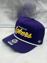 Load image into Gallery viewer, Los Angeles Lakers NBA &#39;47 Brand Purple Hitch Script Snapback Adjustable Hat - Casey&#39;s Sports Store
