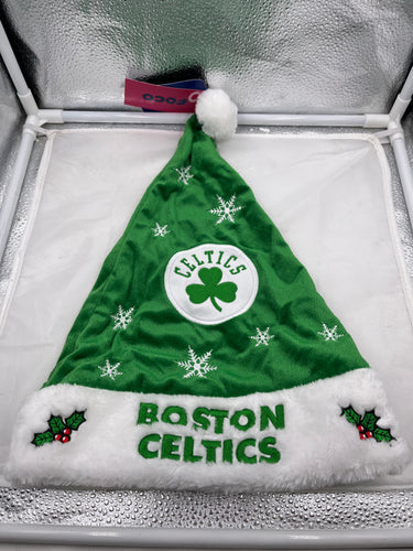 Boston Celtics NBA Santa Hat Forever Collectibles - Casey's Sports Store
