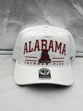 Load image into Gallery viewer, Alabama Crimson Tide Throwback NCAA 47 Brand White Hitch Adjustable Snapback Hat - Casey&#39;s Sports Store
