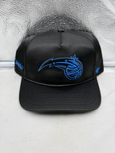 Load image into Gallery viewer, Orlando Magic NBA '47 Brand Black Tyrrell Winston Hitch Adjustable Snapback Hat
