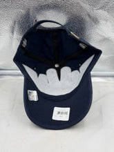 Load image into Gallery viewer, Denver Broncos NFL '47 Brand Navy Blue Clean Up Adjustable Strapback Hat showcased alongside team merchandise, indicating it as a must-have Denver Broncos hat for every fan.
