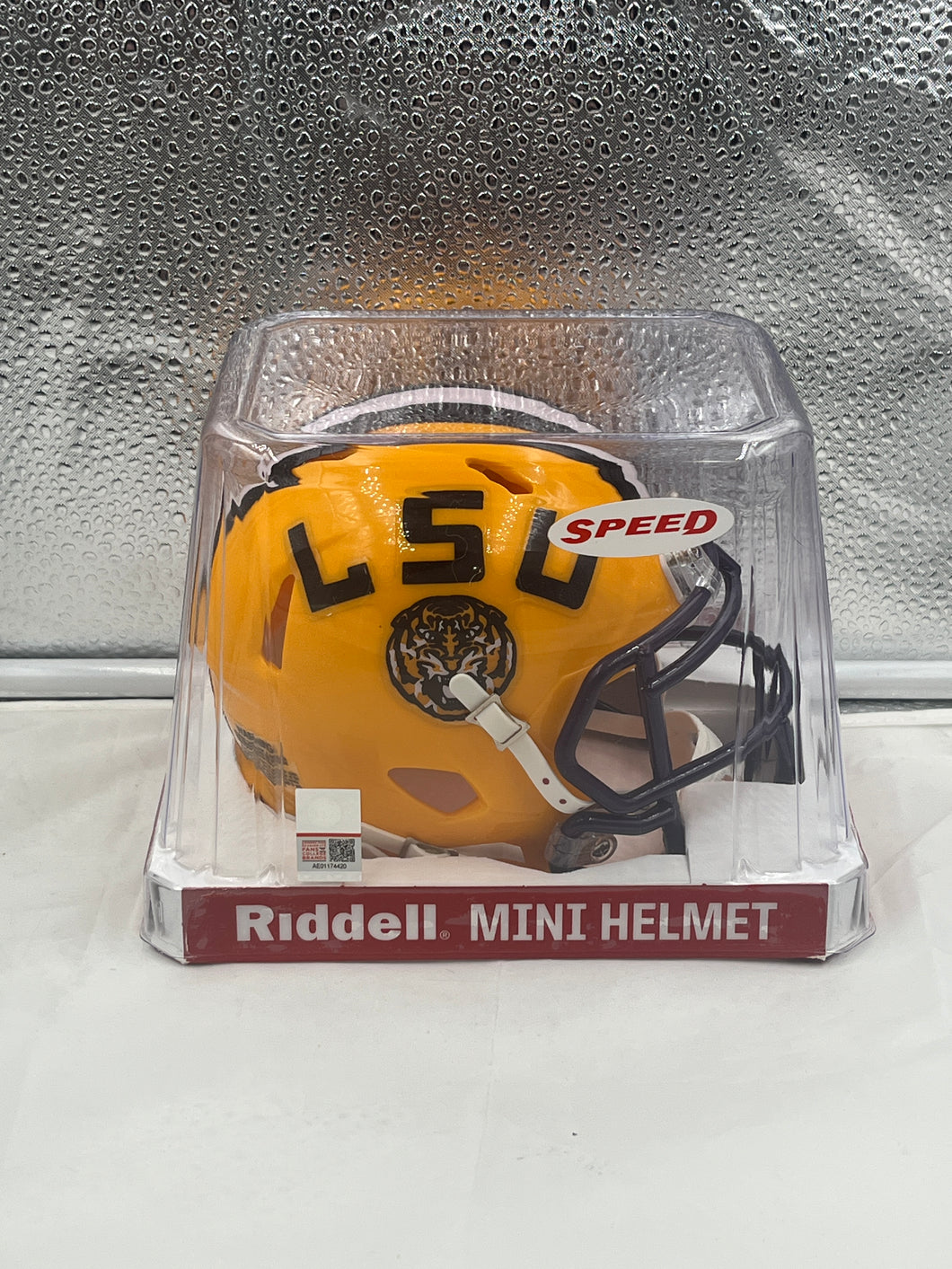 LSU Tigers NCAA Riddell Speed Yellow Mini Helmet - Casey's Sports Store