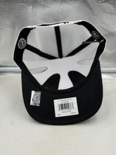 Load image into Gallery viewer, Worn image of the Dallas Stars NHL '47 Brand Black Mesh Trucker Adjustable Snapback Hat, showcasing its versatility and style for all Dallas Stars fans.
