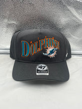 Load image into Gallery viewer, Miami Dolphins NFL &#39;47 Brand Charcoal Wave Hitch Snapback Hat - Casey&#39;s Sports Store
