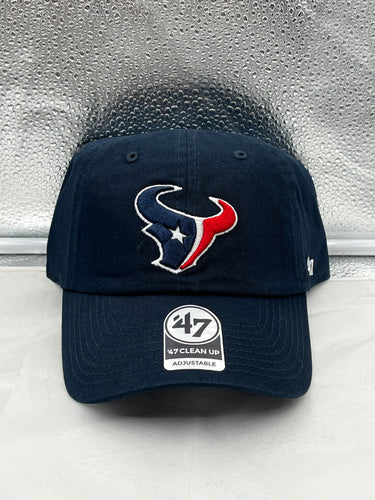 Houston Texans NFL '47 Brand Navy Blue Clean Up Adjustable Hat - Casey's Sports Store