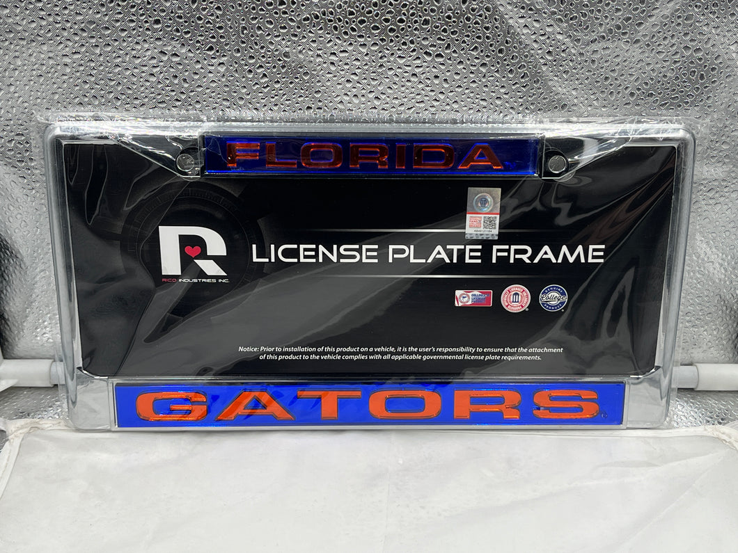 Florida Gators NCAA Laser Cut License Plate Frame RICO - Casey's Sports Store