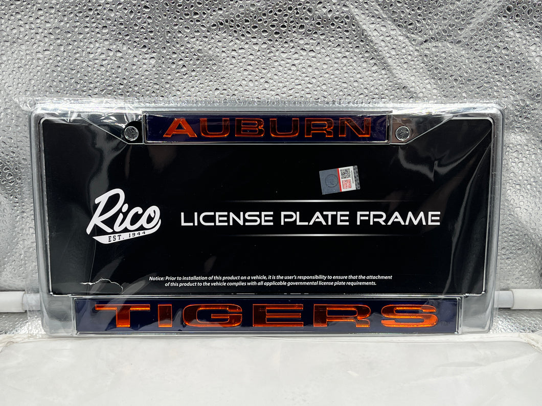 Auburn Tigers NCAA Laser Cut License Plate Frame RICO - Casey's Sports Store