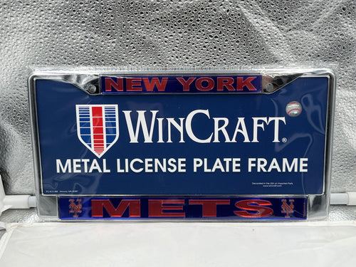 New York Mets MLB Laser Cut License Plate Frame RICO - Casey's Sports Store