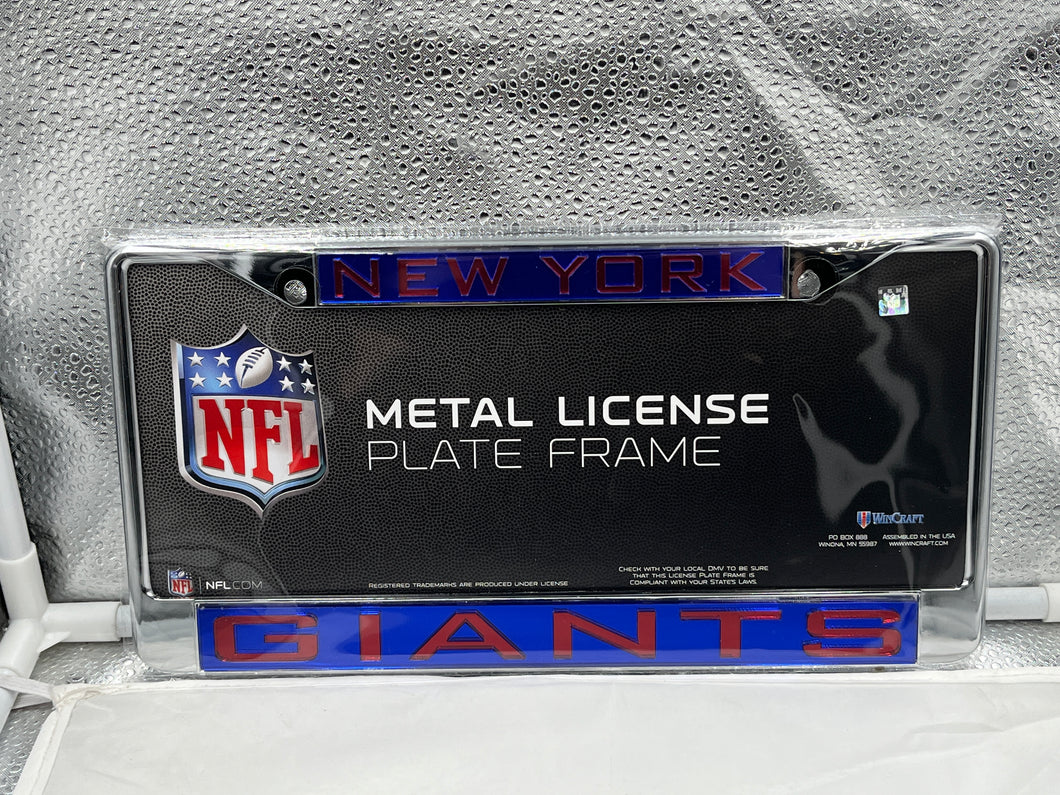 New York Giants NFL Laser Cut License Plate Frame RICO - Casey's Sports Store