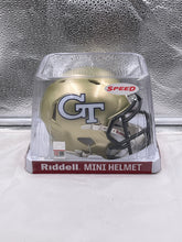 Load image into Gallery viewer, Georgia Tech Yellow Jackets NCAA Riddell Speed Gold Mini Helmet - Casey&#39;s Sports Store
