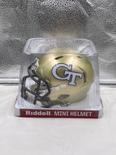 Load image into Gallery viewer, Georgia Tech Yellow Jackets NCAA Riddell Speed Gold Mini Helmet - Casey&#39;s Sports Store
