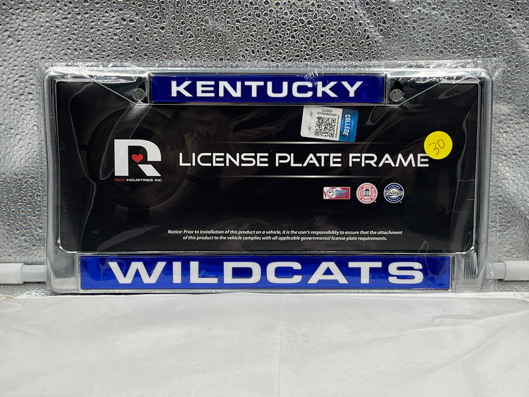 Kentucky Wildcats NCAA Laser Cut License Plate Frame RICO - Casey's Sports Store