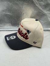 Load image into Gallery viewer, Side view showcasing the New England Patriots hat, featuring the iconic logo and adjustable snapback design.
