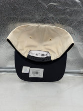 Load image into Gallery viewer, Styled on a model, the Seattle Seahawks NFL '47 Brand Natural Two Tone Hitch Snapback Adjustable Hat demonstrates a fashionable look for game days, a must-have Seattle Seahawks hat.
