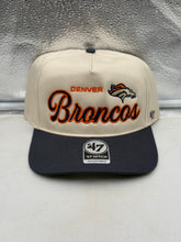 Load image into Gallery viewer, Denver Broncos NFL '47 Brand Natural Two Tone Hitch Snapback Adjustable Hat, a stylish Denver Broncos hat for fans.
