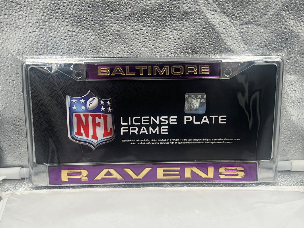 Baltimore Ravens NFL Laser Cut License Plate Frame RICO - Casey's Sports Store