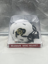 Load image into Gallery viewer, Colorado Buffaloes NCAA Riddell Speed White Mini Helmet - Casey&#39;s Sports Store
