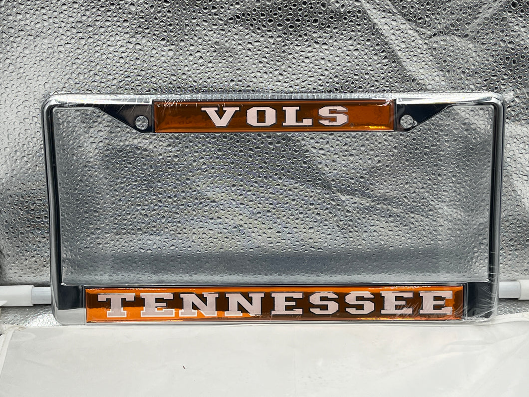 Tennessee Volunteers NCAA Craftique Chrome License Plate Frame - Casey's Sports Store