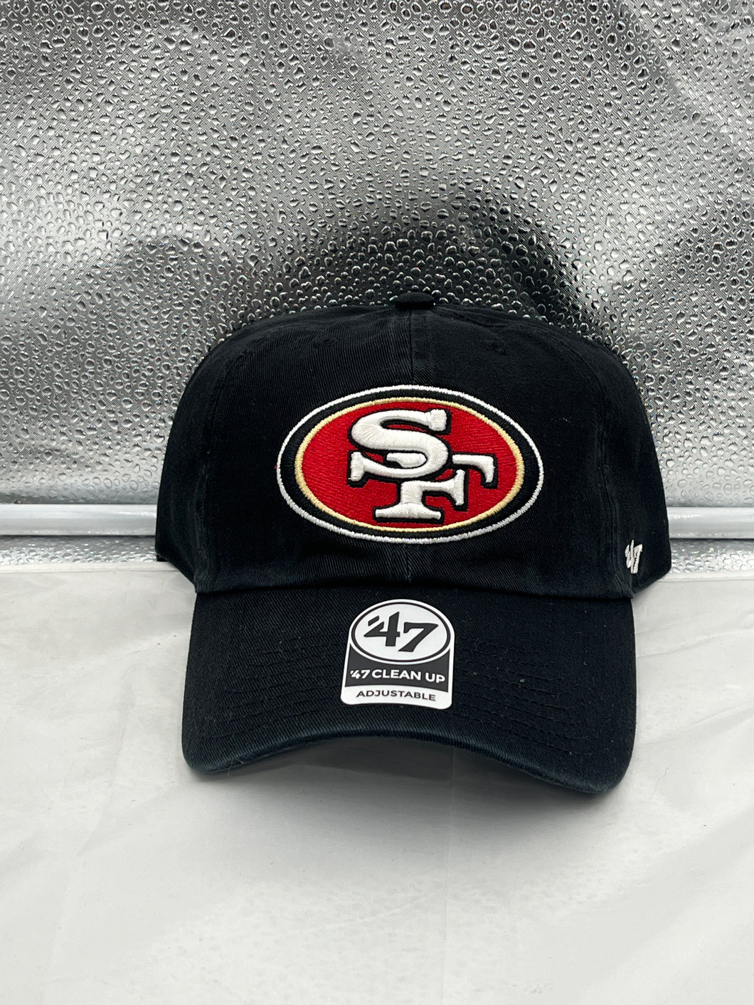 San Francisco 49ers NFL '47 Brand Black Clean Up Adjustable Hat - Casey's Sports Store