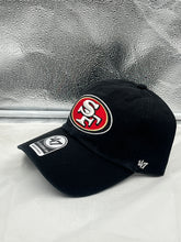 Load image into Gallery viewer, San Francisco 49ers NFL &#39;47 Brand Black Clean Up Adjustable Hat - Casey&#39;s Sports Store
