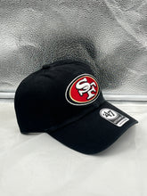 Load image into Gallery viewer, San Francisco 49ers NFL &#39;47 Brand Black Clean Up Adjustable Hat - Casey&#39;s Sports Store
