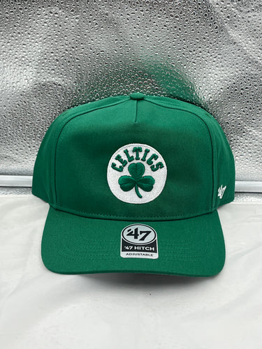 Boston Celtics NBA '47 Brand Clover Green Hitch Snapback Adjustable Hat - Casey's Sports Store