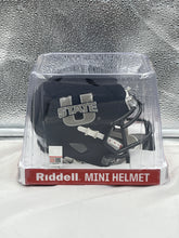 Load image into Gallery viewer, Utah State Aggies NCAA Riddell Speed Blue Mini Helmet - Casey&#39;s Sports Store
