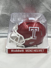 Load image into Gallery viewer, Temple Owls NCAA Riddell Speed Red Mini Helmet - Casey&#39;s Sports Store
