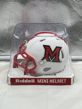 Load image into Gallery viewer, Miami of Ohio Redhawks NCAA Riddell Speed White Mini Helmet - Casey&#39;s Sports Store
