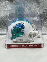 Load image into Gallery viewer, Tulane Green Wave NCAA Riddell Speed White Mini Helmet - Casey&#39;s Sports Store
