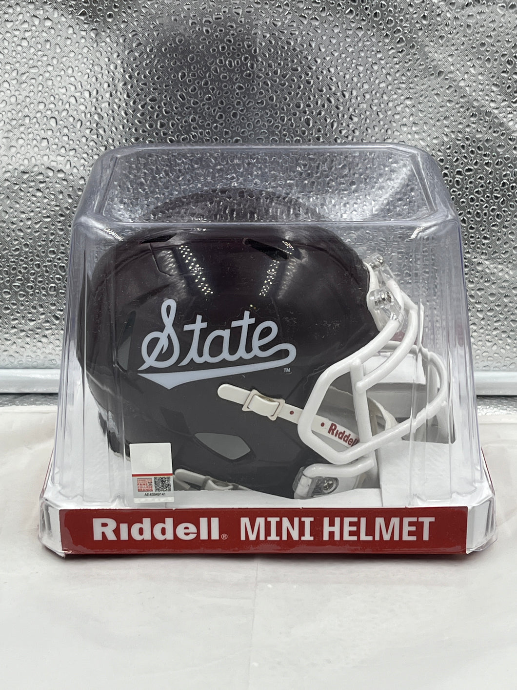 Mississippi State Bulldogs NCAA Riddell Speed Maroon Script Mini Helmet - Casey's Sports Store