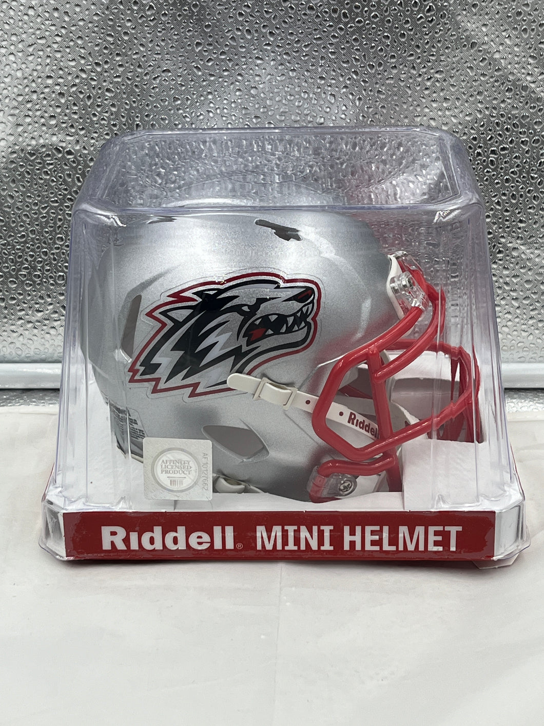 New Mexico Lobos NCAA Riddell Speed Silver Mini Helmet - Casey's Sports Store